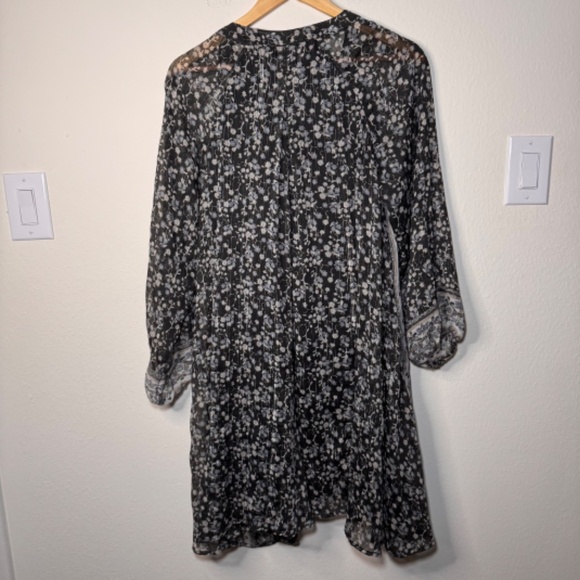 Free People Mini Shimmer Dress Women's SM Black Sparkle Lightweight - Picture 5 of 5